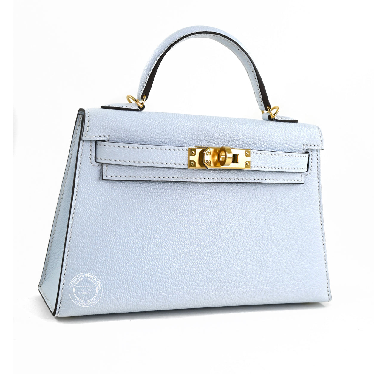 25083 Kelly 20cm Bleu Brume Chevre GHW