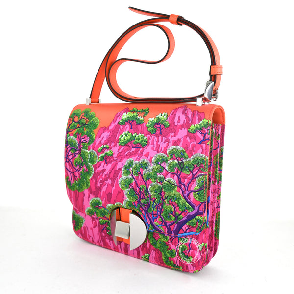 Hermes 2002 20cm Orange Poppy Silk/Swift PHW – Pristine