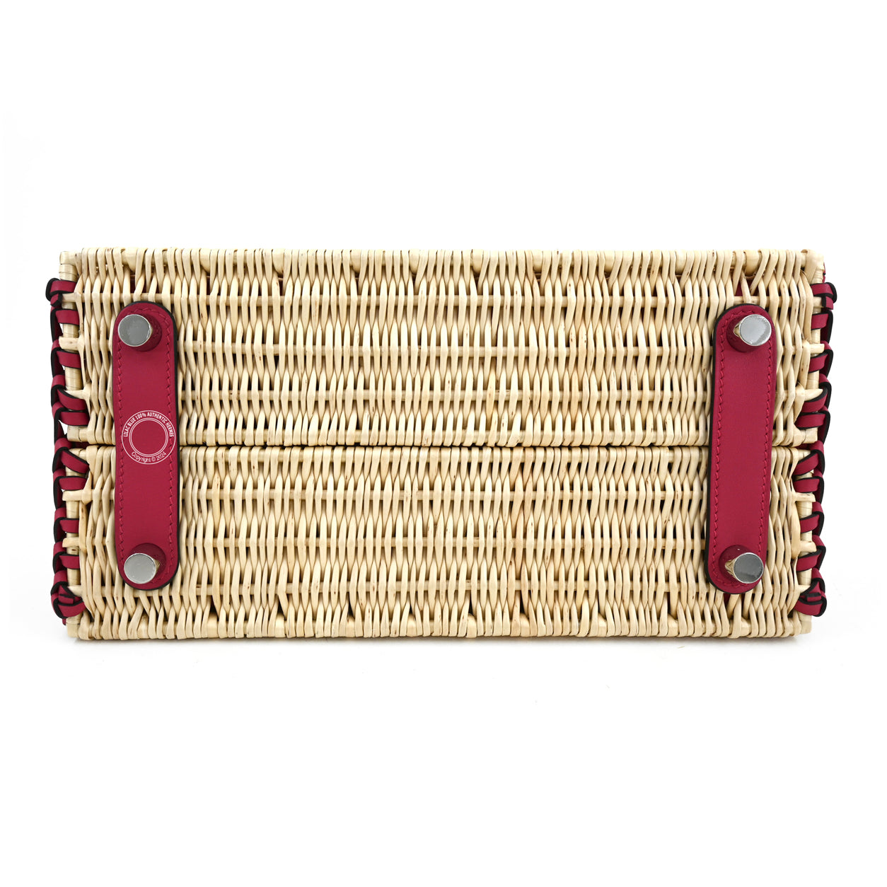 25cm Framboise Birkin Picnic in Swift & Osier with Palladium hardware