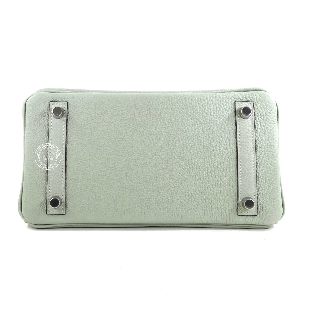 25cm Gris Neve Birkin in Togo with Palladium hardware back