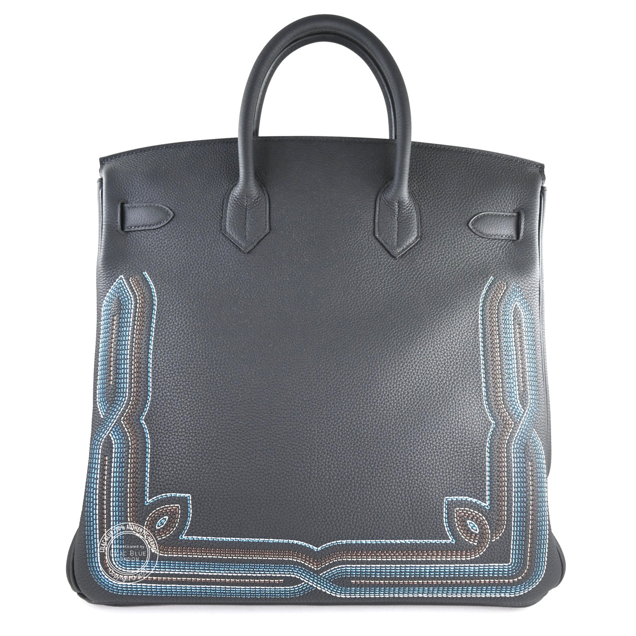 40cm Black HAC Birkin Western Ltd Edition in Togo with Palladium hardware new back