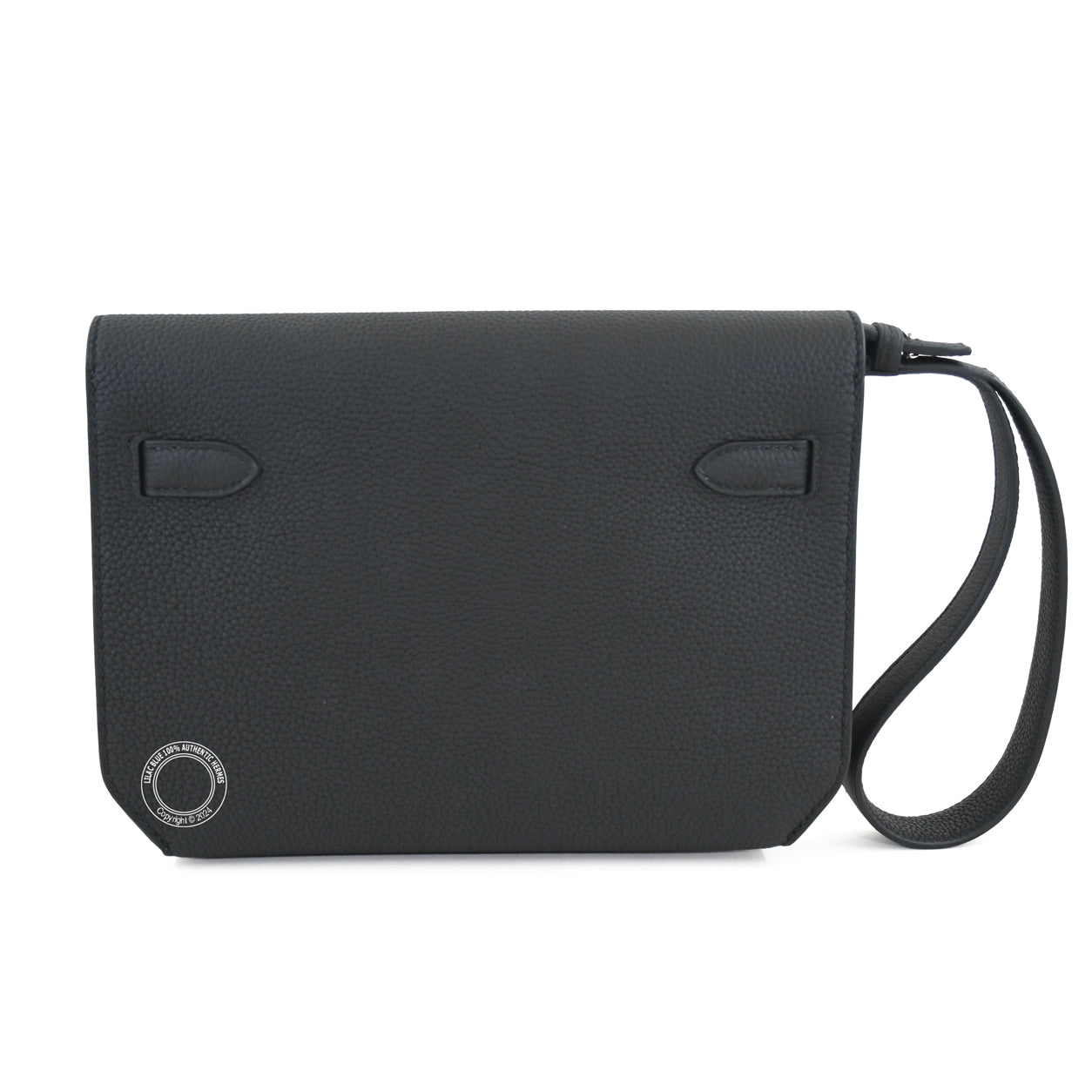 Kelly Depeche 25cm Black Togo PHW