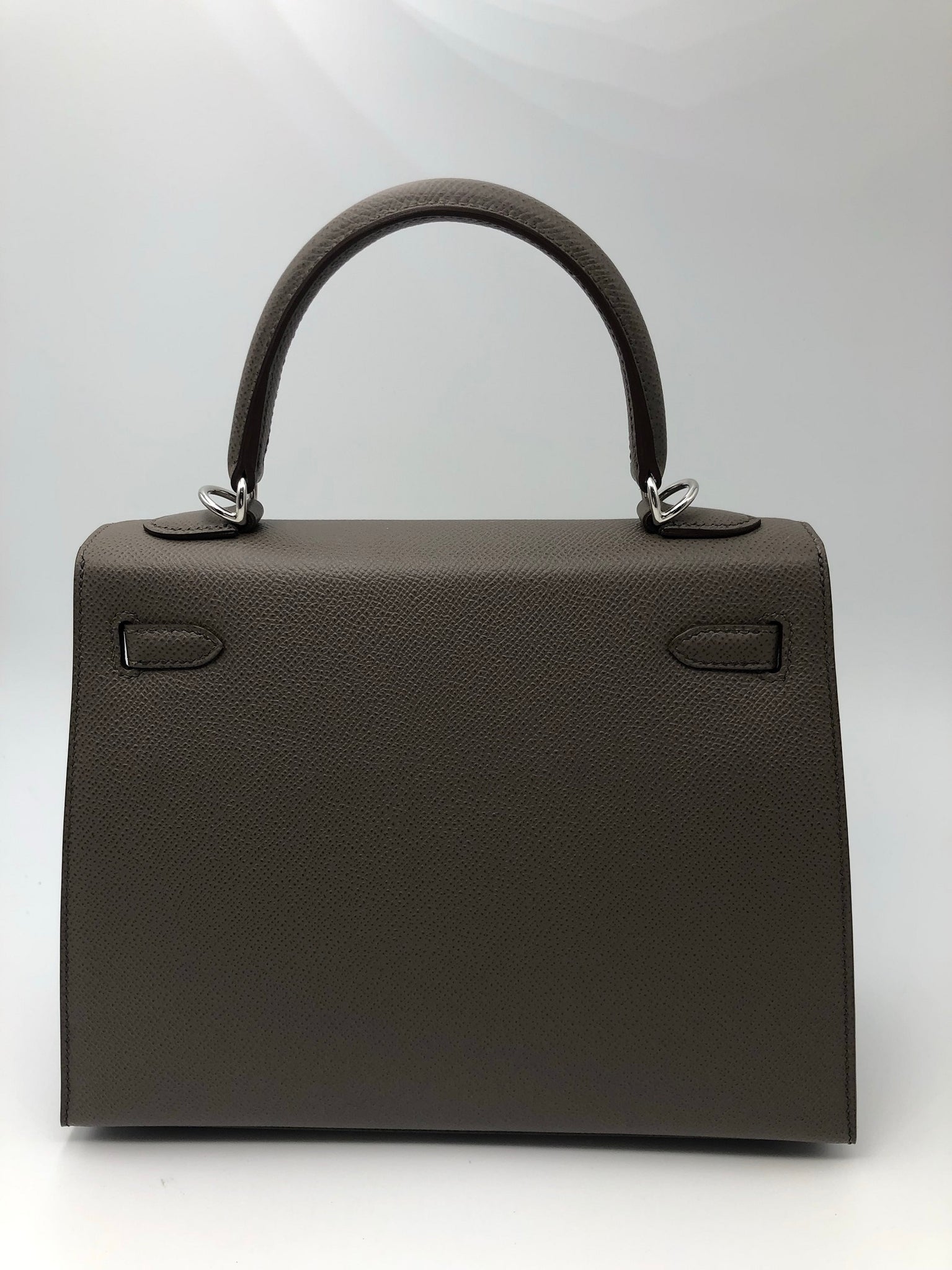 Hermes Kelly 25 Etain Epsom Palladium Hardware