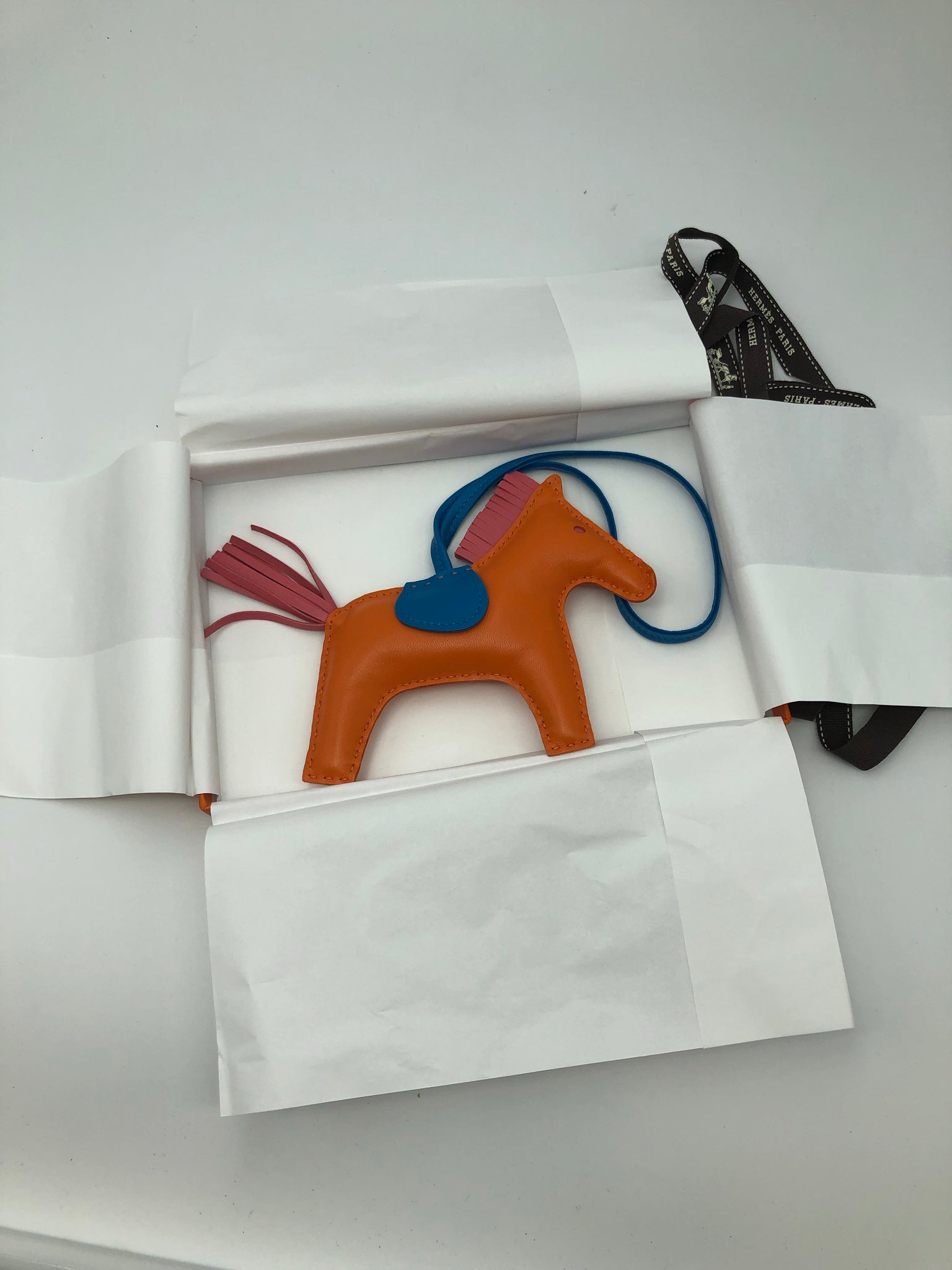 Hermes Rodeo Horse Charm MM (Medium) Orange