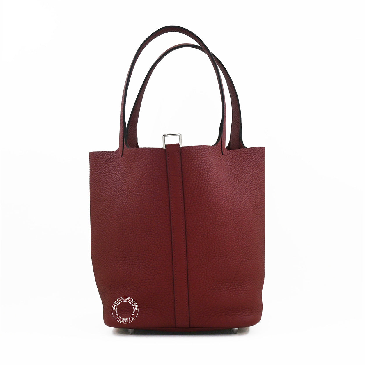  Hermes Picotin 22cm Rouge H Clemence GHW