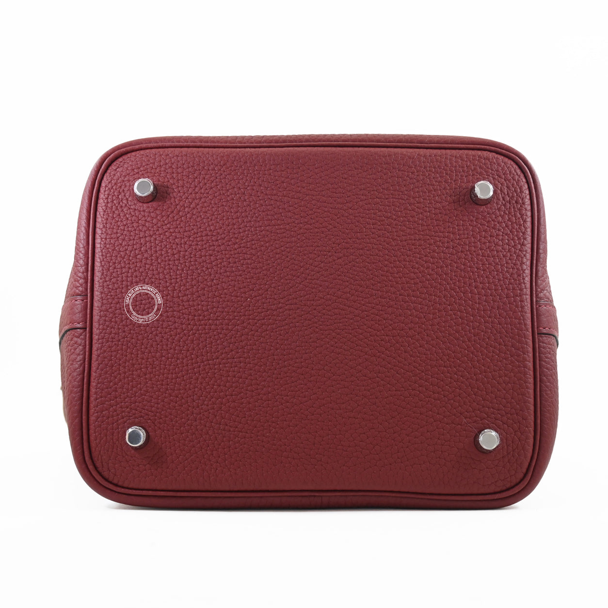  Hermes Picotin 22cm Rouge H Clemence GHW