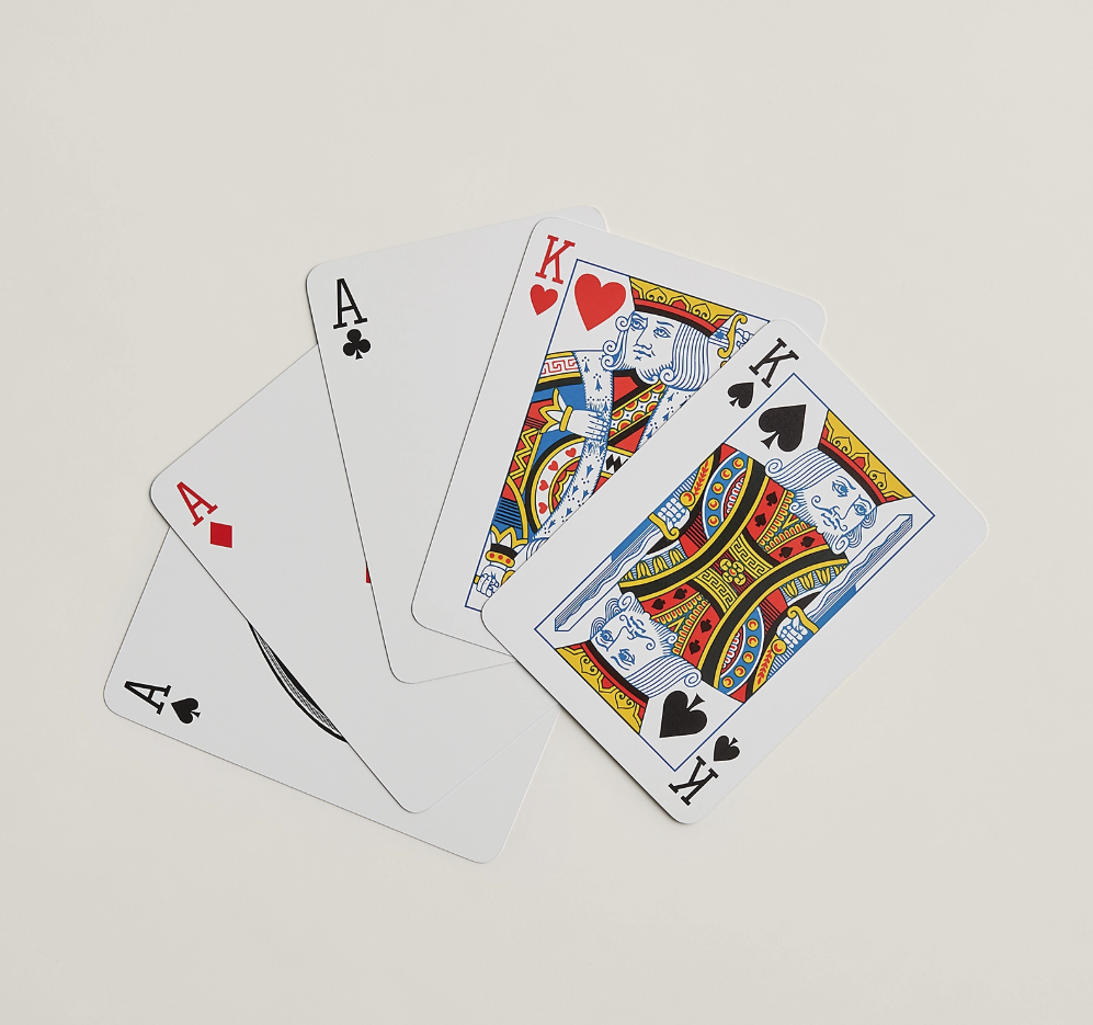 Hermes Bridge Playing Cards H Tissage Set of 2